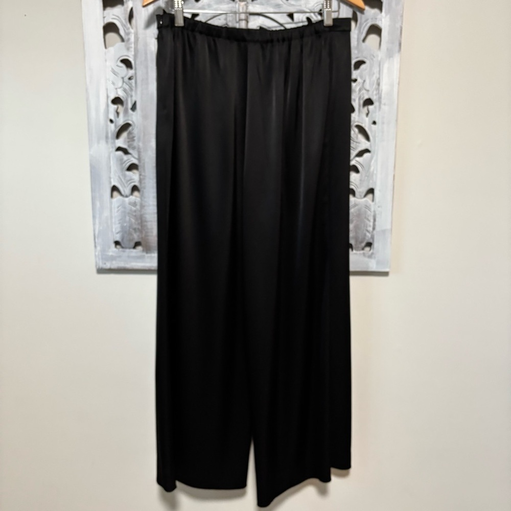 St. John Cavier Kate Black Satin Trouser Pants - Picture 9 of 16